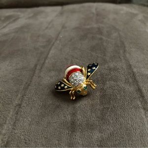 Vintage Joan River’s Patriotic Bee Brooch